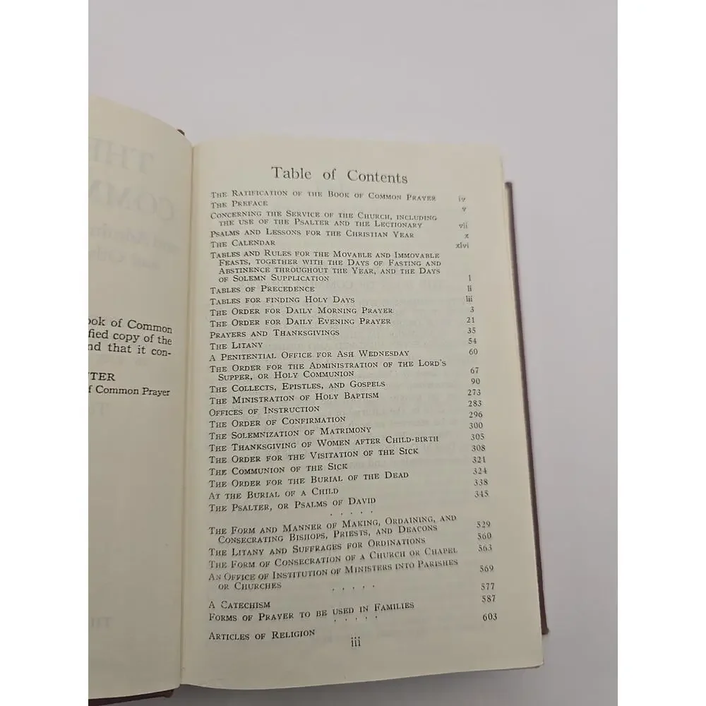 The Book‎ of Common Prayer Protestant Episcopal Church Pension Fund 1945 Pocket